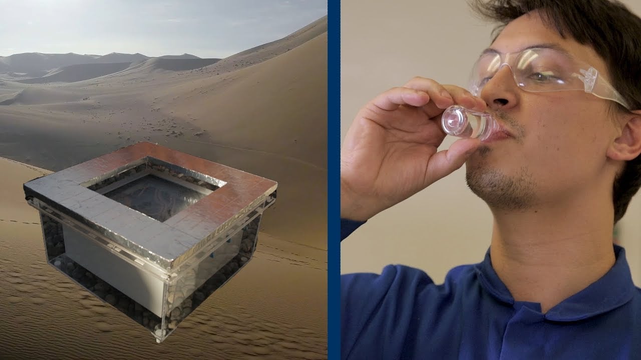 Crean un material para obtener agua del aire en el desierto