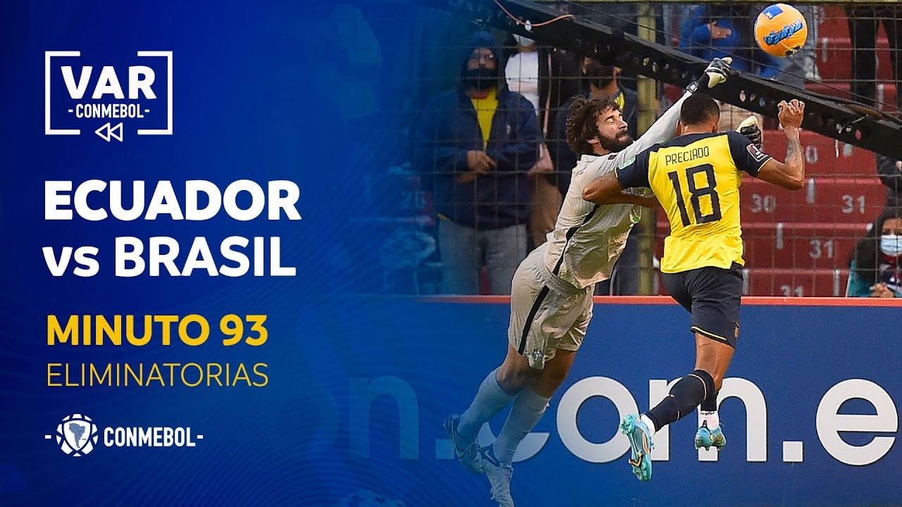 Deportes: Conmebol publica los audios del VAR en los que se escuchan razones de las decisiones que tomó el árbitro Wilmar Roldán del partido Ecuador vs. Brasil