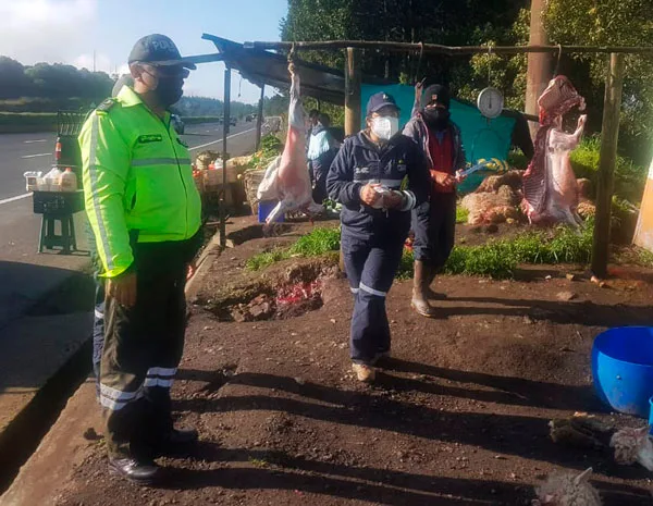 Ecuador: Decomisan más de 300 libras de carne en la Latacunga