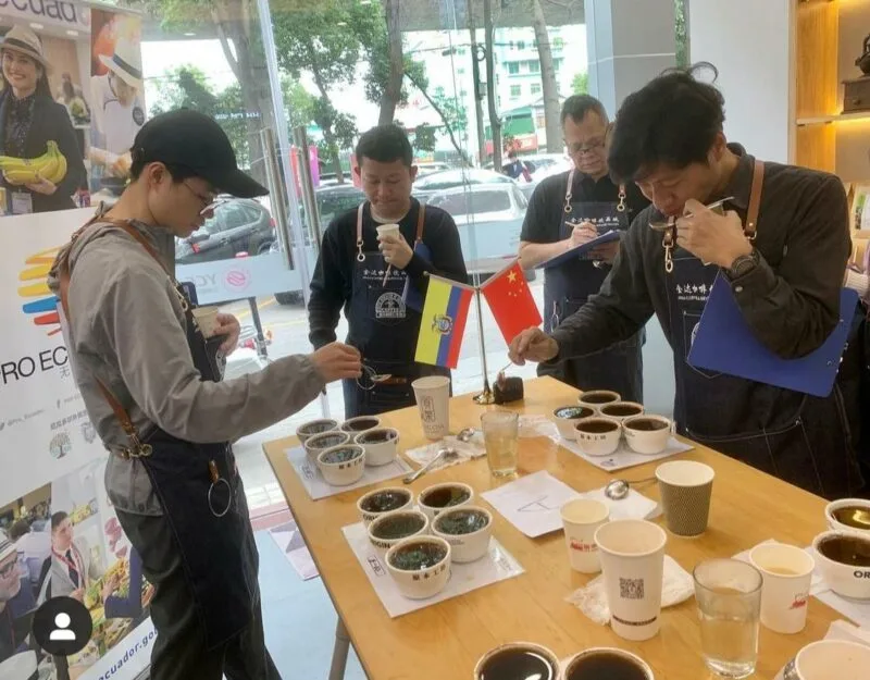 Café ecuatoriano de especialidad se promocionó en el gigante asiático