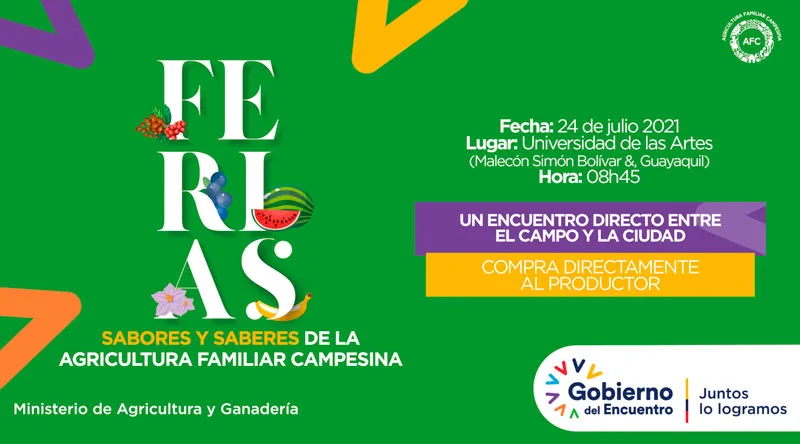 Arranca el sábado en Guayaquil la 1ra feria agrícola familiar