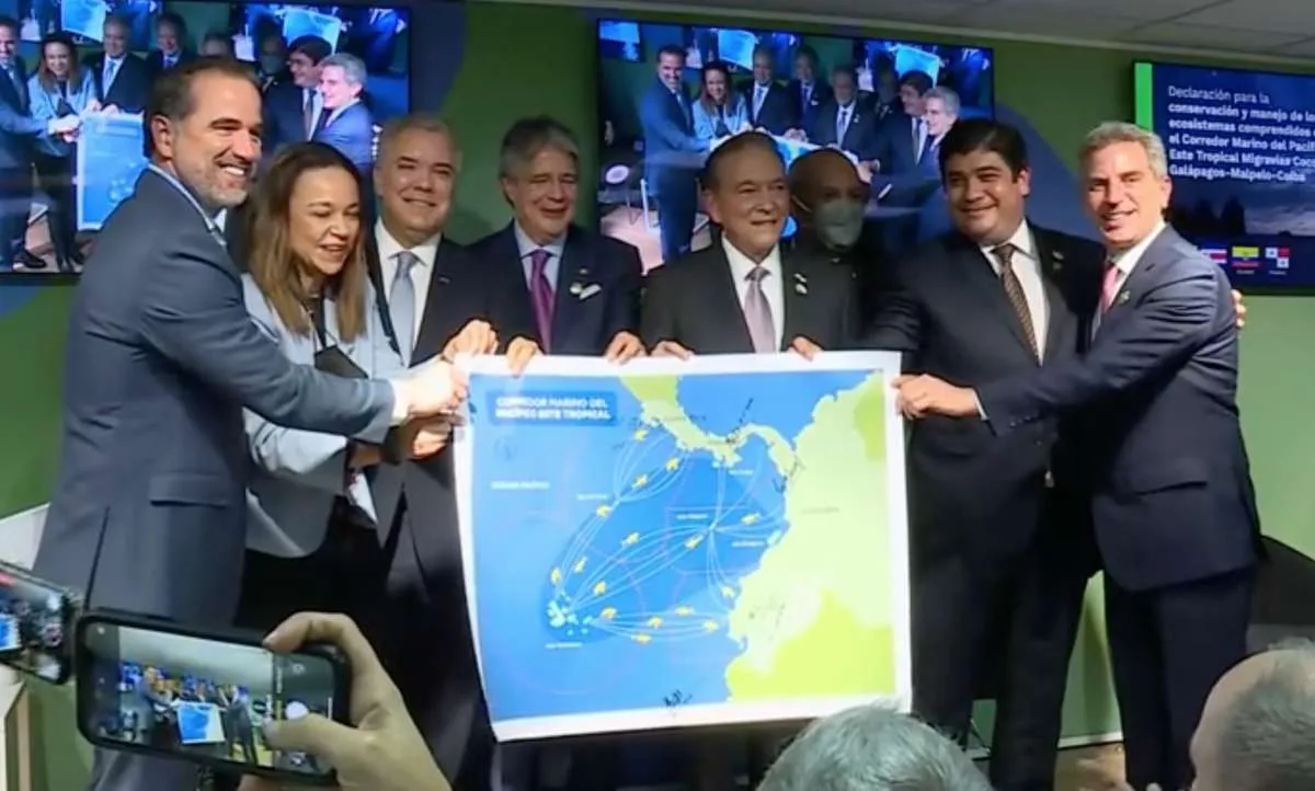El Banco de Desarrollo de América Latina donará 1 millón de dólares para proteger el corredor marino del pacífico