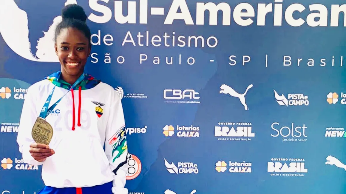 Nicole Caicedo gana un oro y rompe dos récords en el Sudamericano