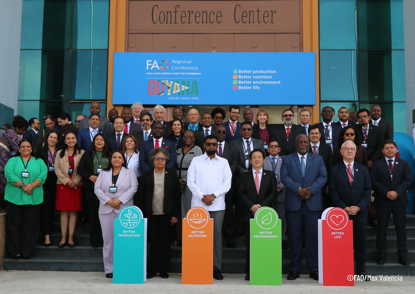 Este jueves culmina la 38ª Conferencia Regional de la FAO en Guyana, donde participa Ecuador