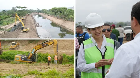 ECUADOR: Avances en obras de protección en los Ríos Garrapata y Chone para prevenir Inundaciones