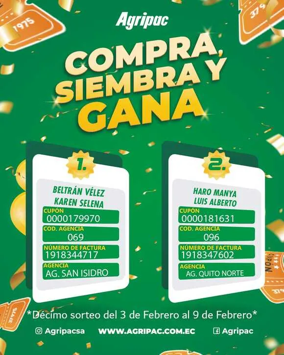 ECUADOR: Dos motos mas para Manabí y Quito, en el concurso de Agripac