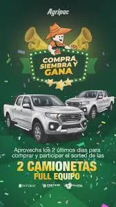 ECUADOR: Este lunes, Agripac cierra campaña, entregando dos camionetas