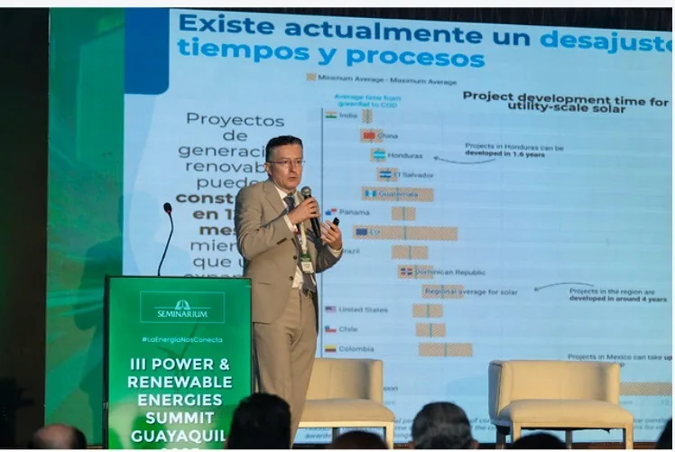 Ecuador analizó retos y oportunidades para su transición energética en Power & Renewable Energies 2025