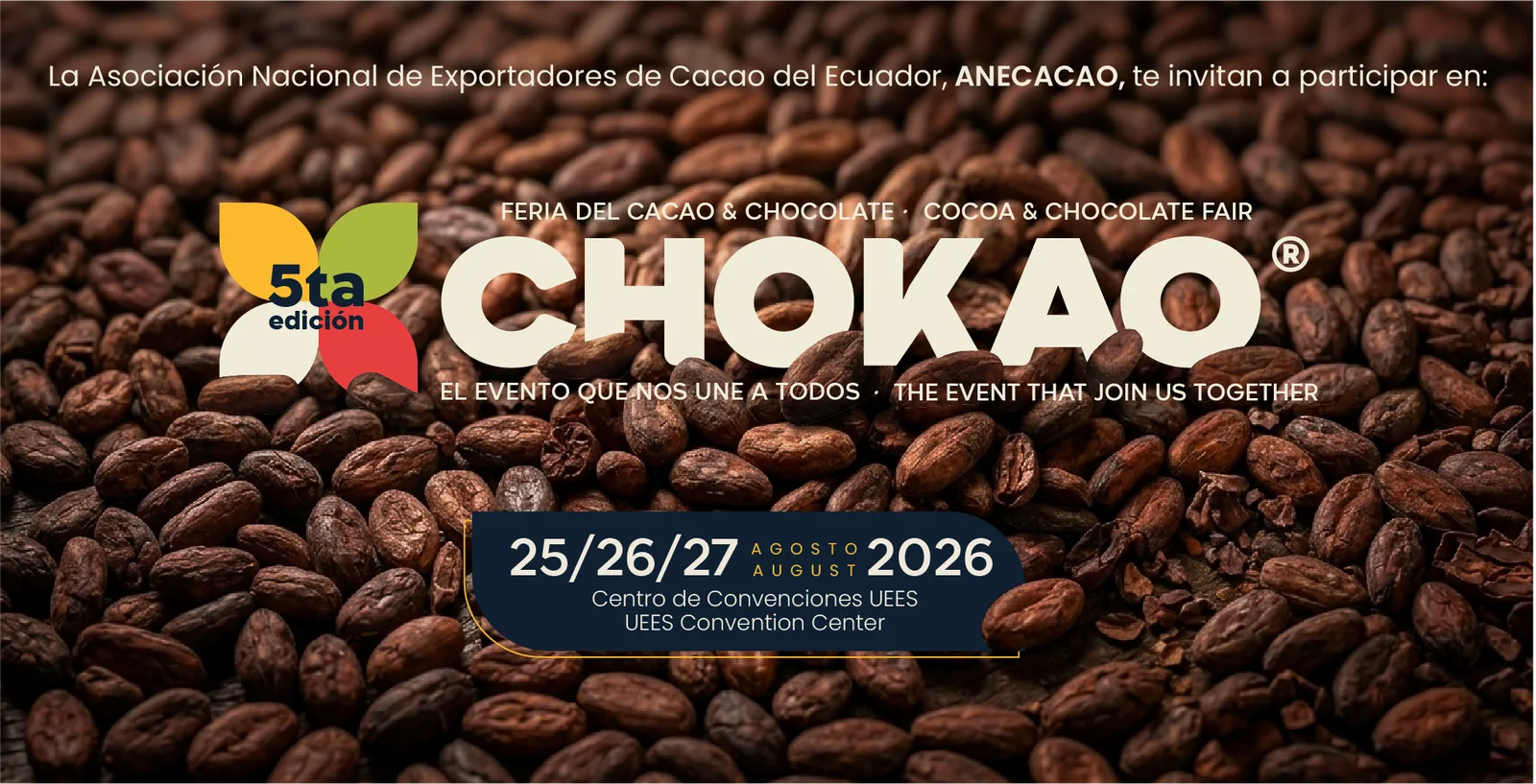 Agosto reunirá en Guayaquil a la cadena del cacao